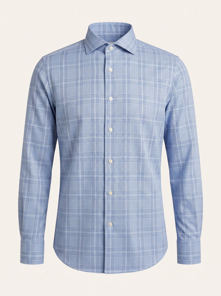Blue Glen Plaid Checked Shirt