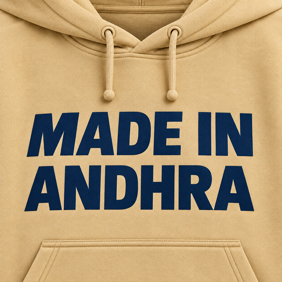 Made in Andhra™ Classic Beige Hoodie — additional product view