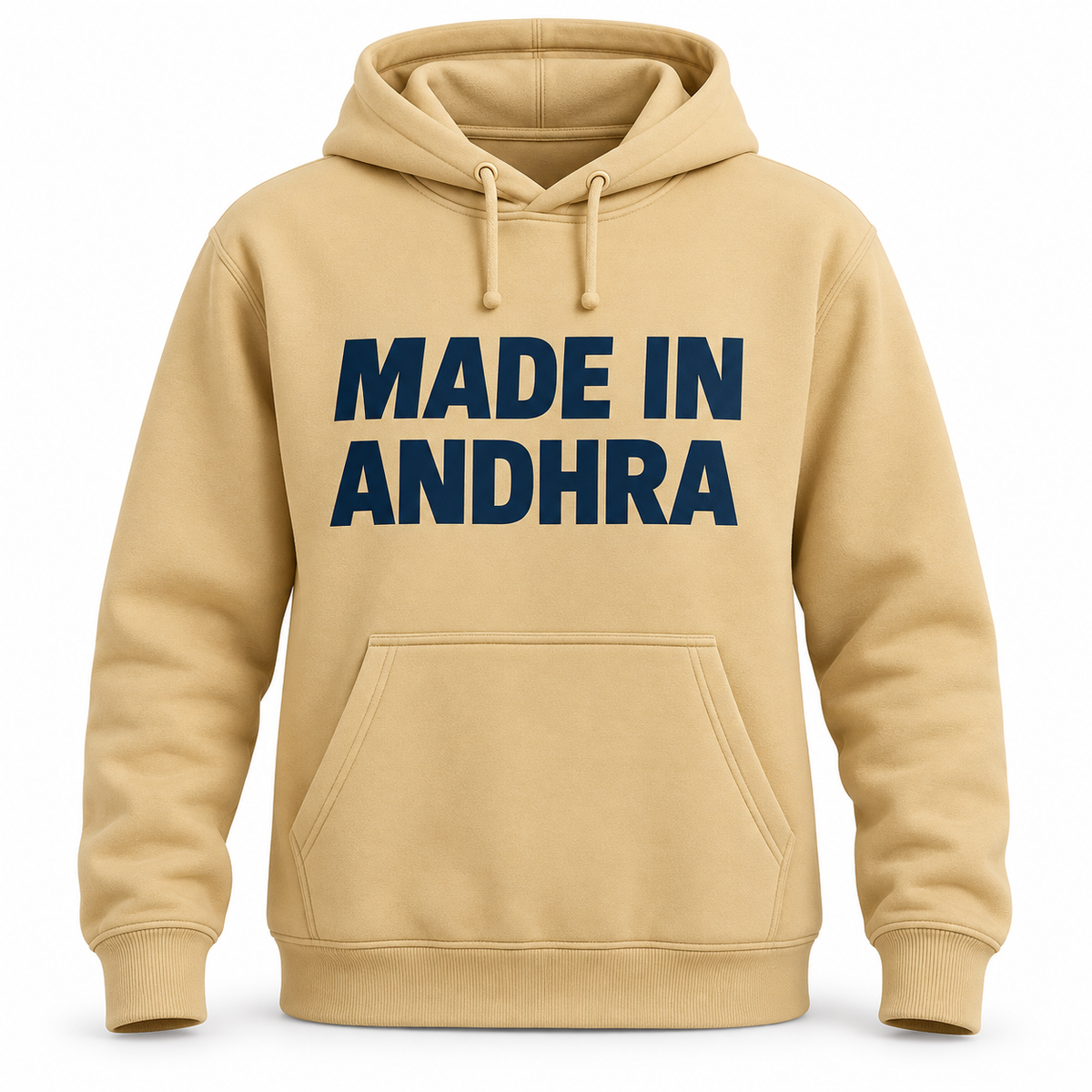 Made in Andhra™ Classic Beige Hoodie — additional product view