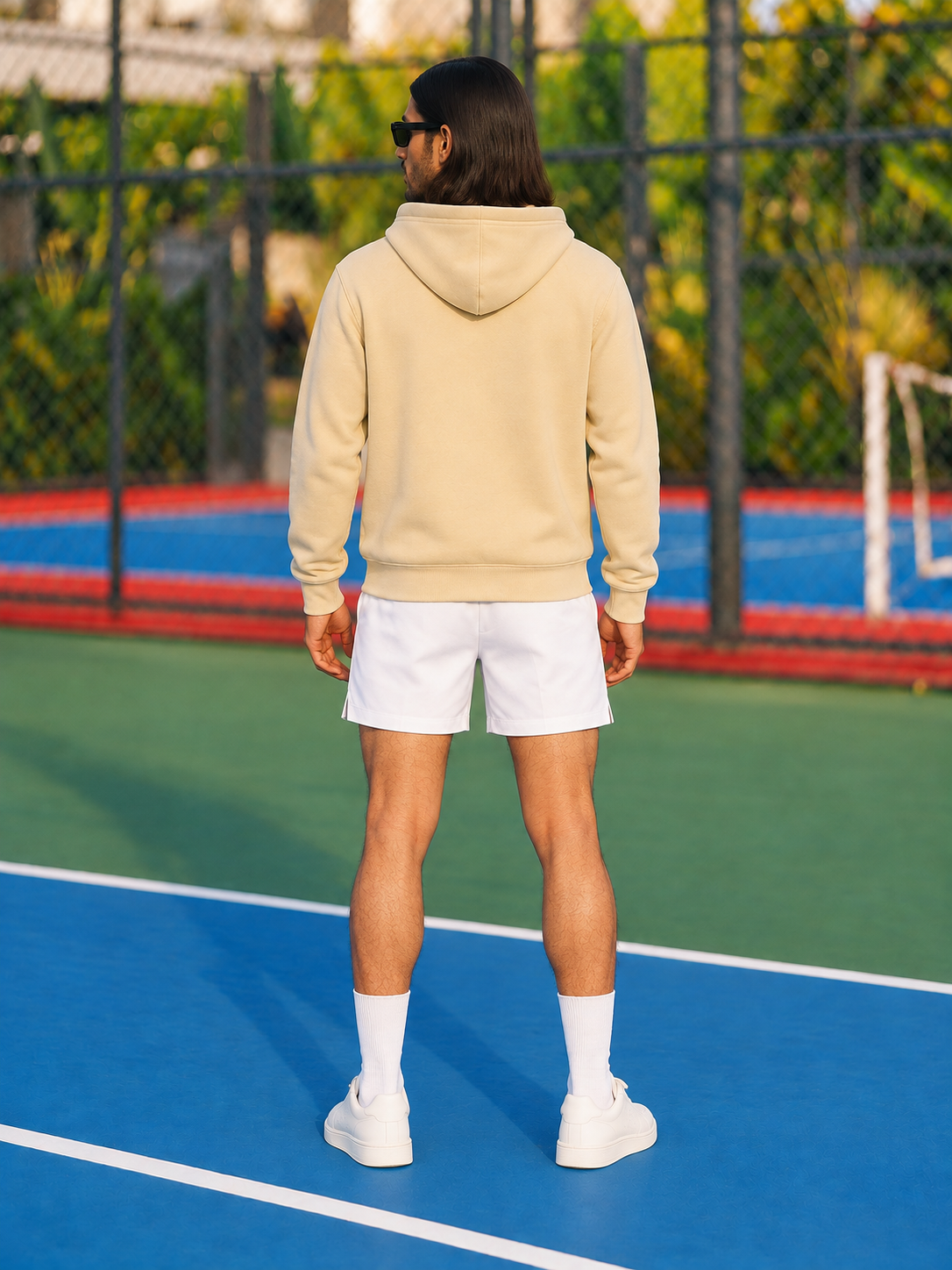 Made in Andhra™ Classic Beige Hoodie — men back