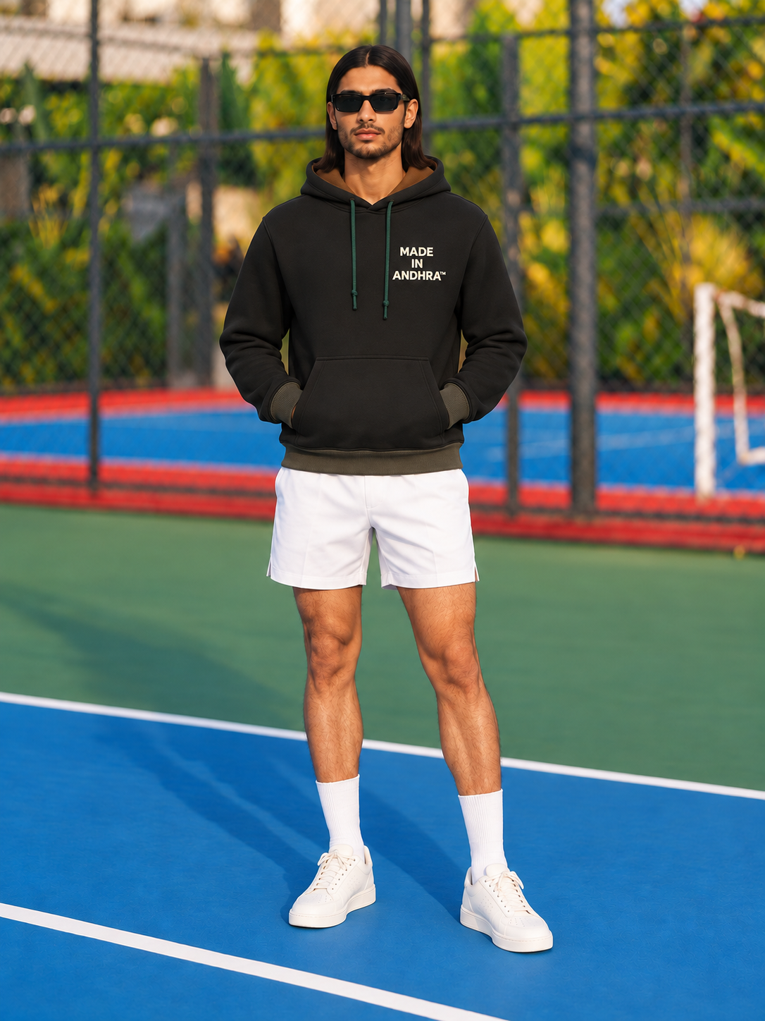 Made in Andhra™ Streetwear Hoodie — men front