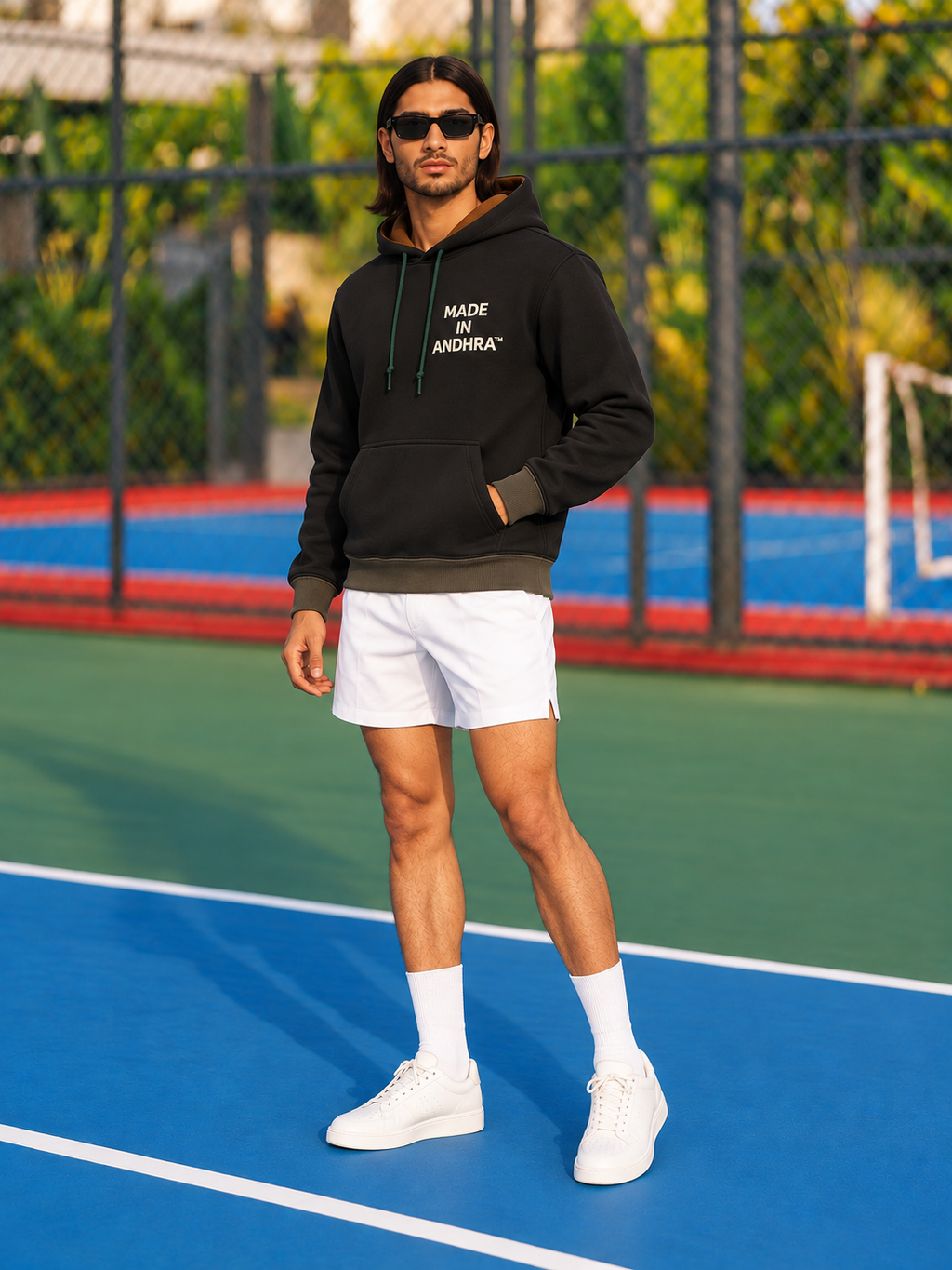Made in Andhra™ Streetwear Hoodie — men threequarter