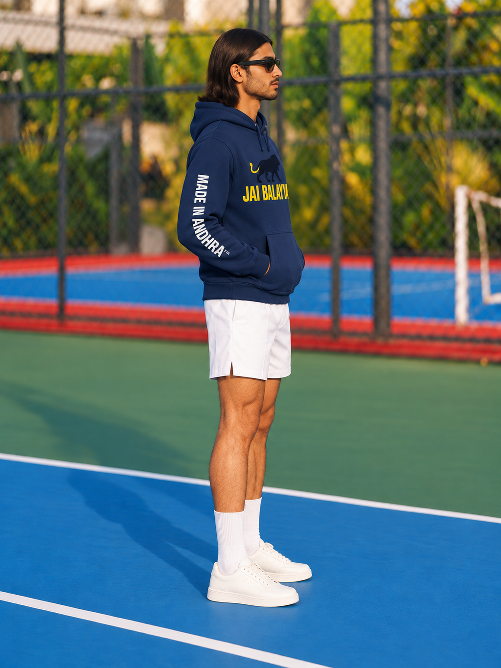 Made in Andhra™ JAI Balayya Hoodie — men right