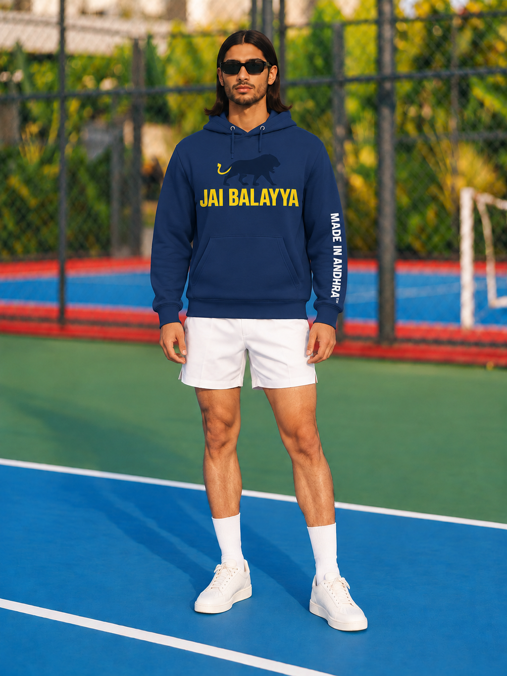 Made in Andhra™ JAI Balayya Hoodie — men front