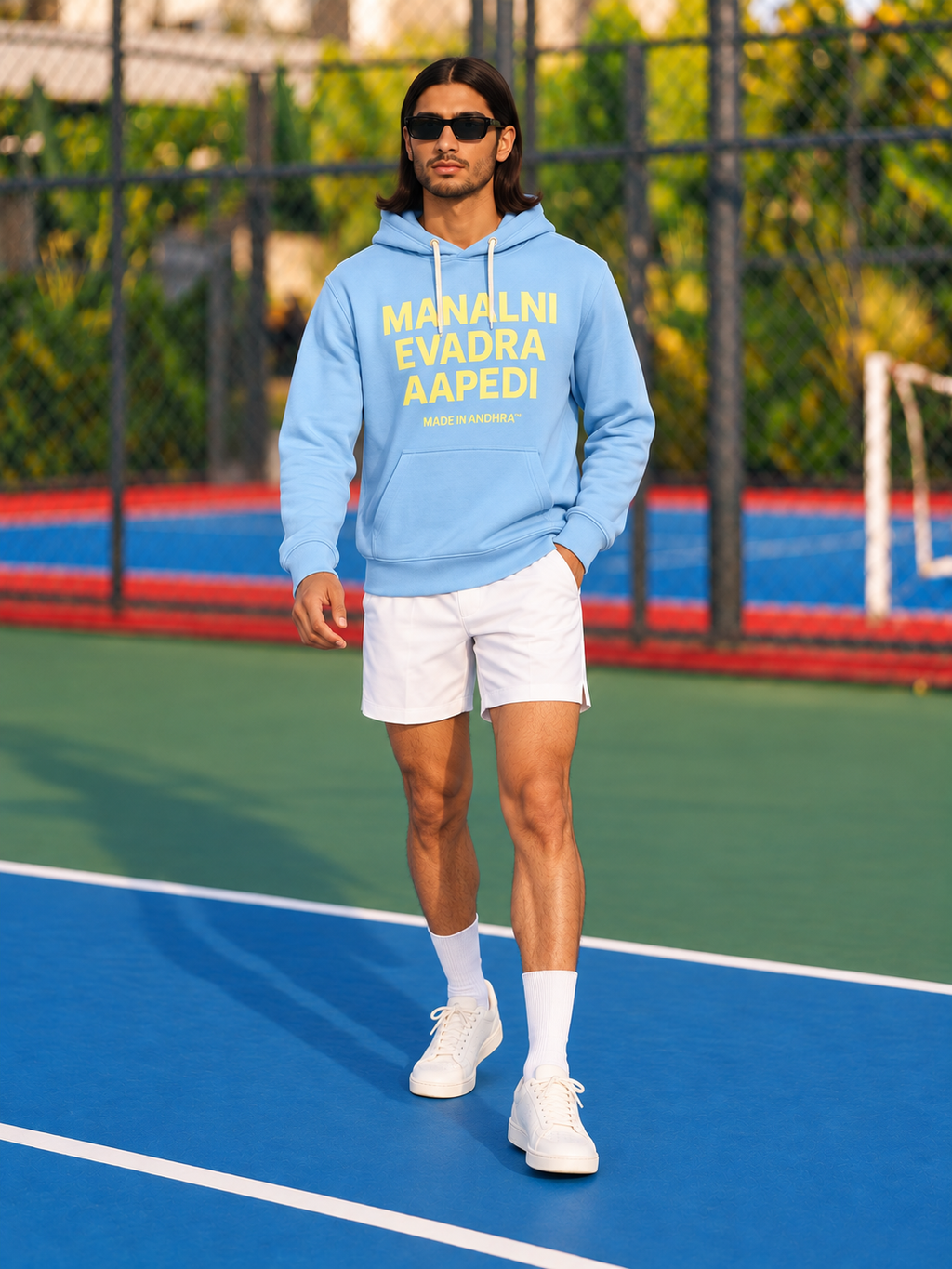 Made in Andhra™ Manalni Evadra Aapedi Hoodie — men lifestyle