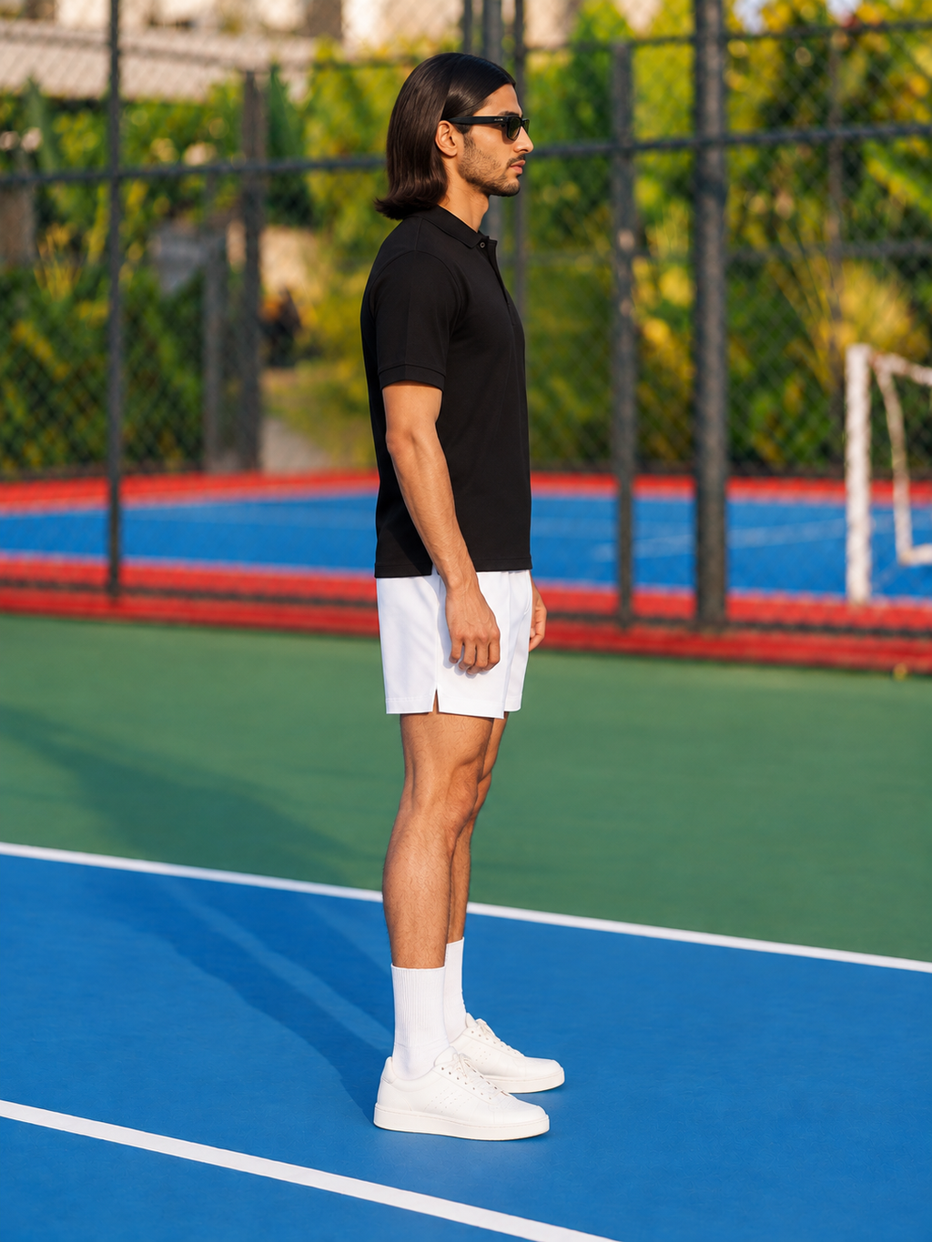 Made in Andhra™ Black Essential Polo — men right