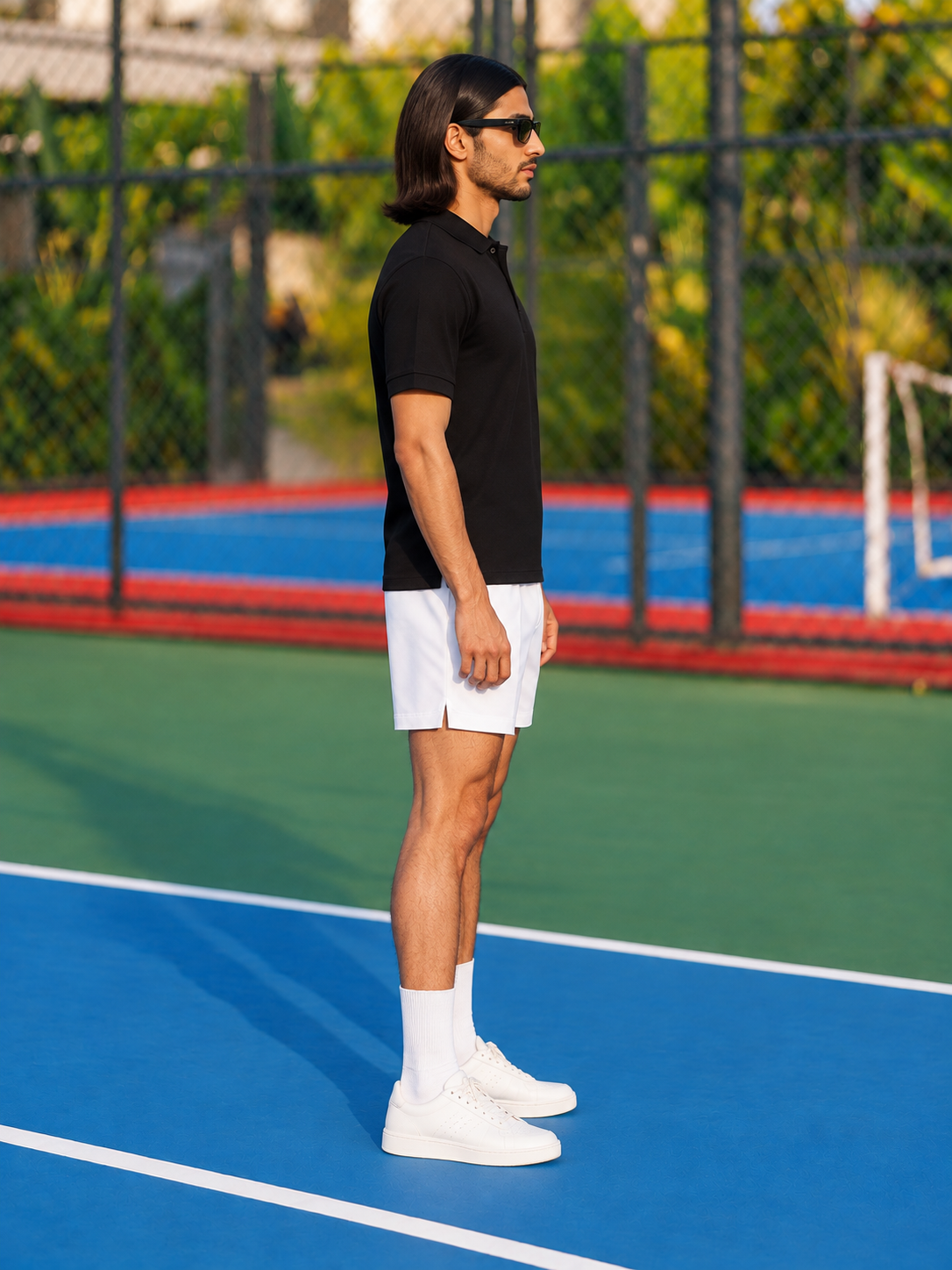 Made in Andhra™ Black Essential Polo — men right